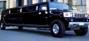 The Black Hummer SUV limousine